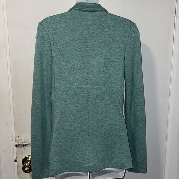 TART Mint Green and Grey Long Sleeve 2-Button Soft Blazer-XS - Picture 4 of 8
